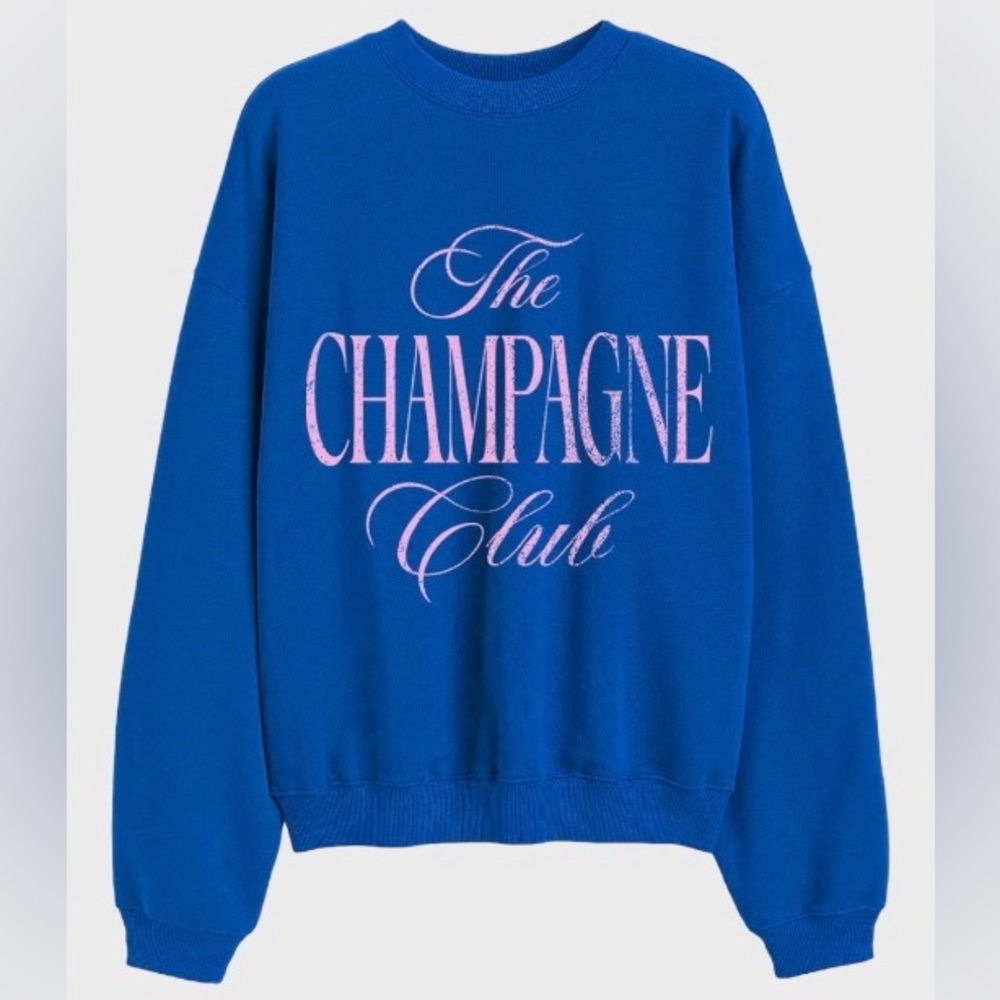 The Champagne Club Oversized Graphic Sweatshirt